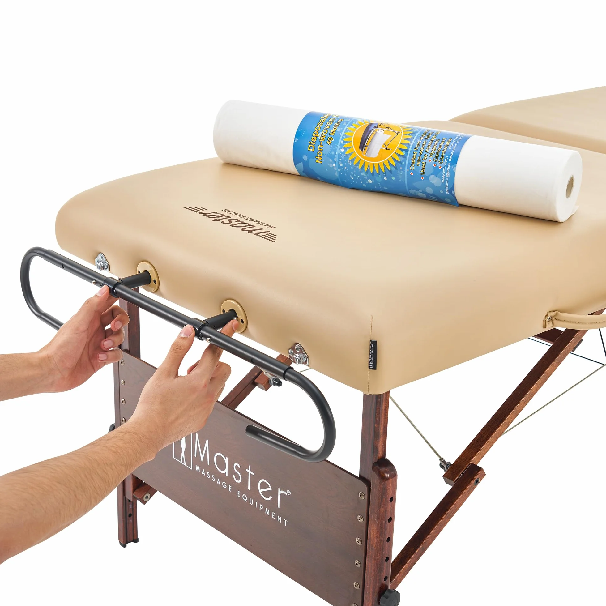 Master Massage Papierrollen Halter für mobile Massageliegen verstellbar in der Breite Beauty Salon