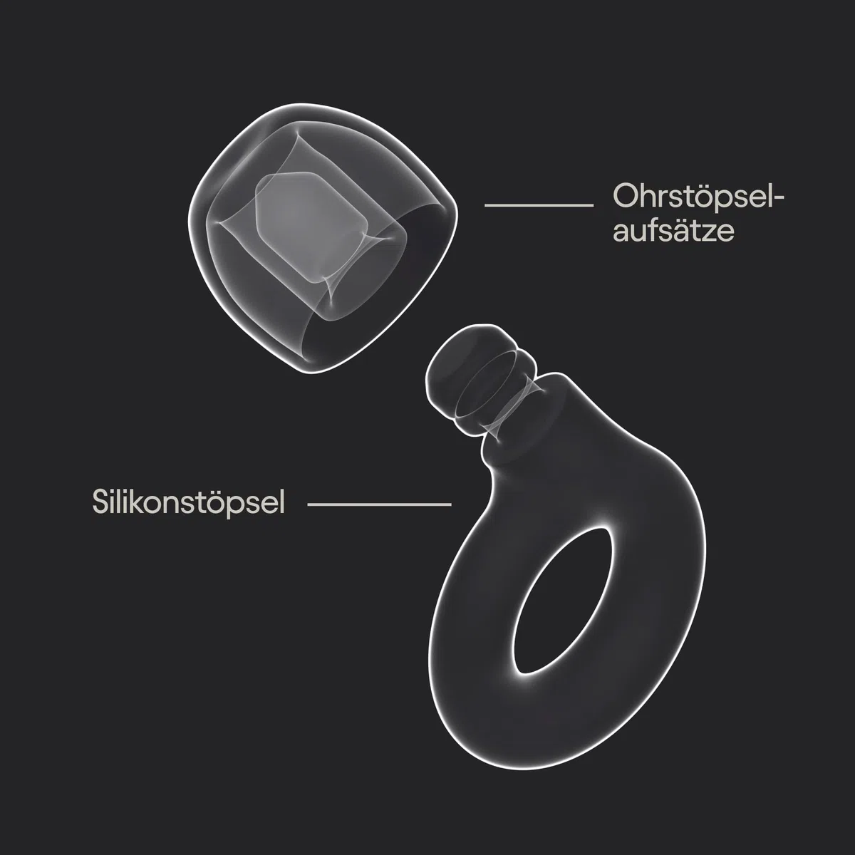 Loop Quiet 2 Ohrstöpsel – Ultrabequeme, wiederverwendbare, geräuschreduzierende Ohrstöpsel für Schlaf, Konzentration, Reisen, Geräuschempfindlichkeit | Flexible Passform, SNR 24 dB Geräuschreduzierung