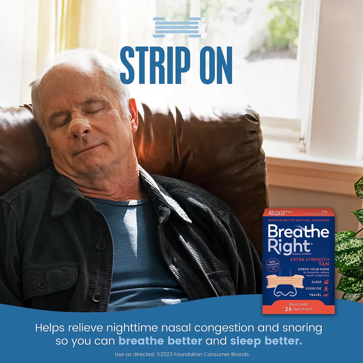 Breathe Right Extra Nasal Strips For Snore Relief - 26 ea / box