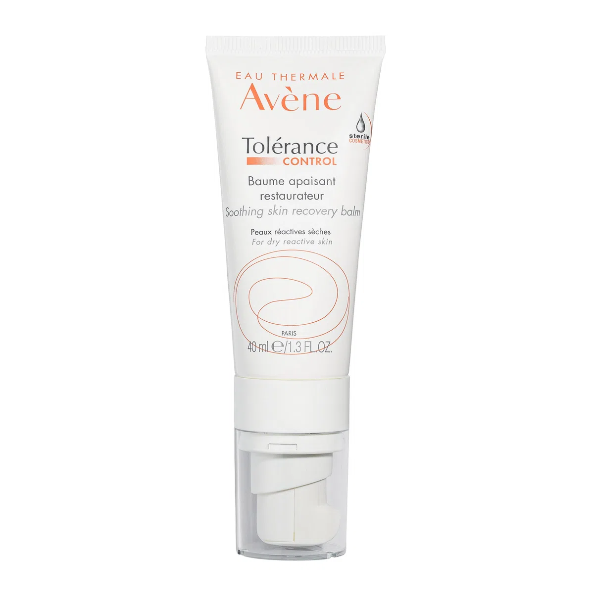 AVÈNE Tolérance - CONTROL Balsam - Beruhigt in 30 Sek. - Parfümfrei, ohne Konservierungsstoffe, steriler Verschluss - Überempfindliche oder allergieanfällige Haut - 40 ml