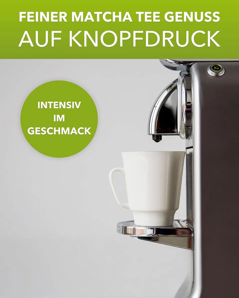 MatchaMagic Bio Matcha Tee Caps - 3x 10 Stück Grüner Matcha Teekapseln - Japanisches Matcha Pulver für Kapselmaschinen (3 x 10 Kapseln)